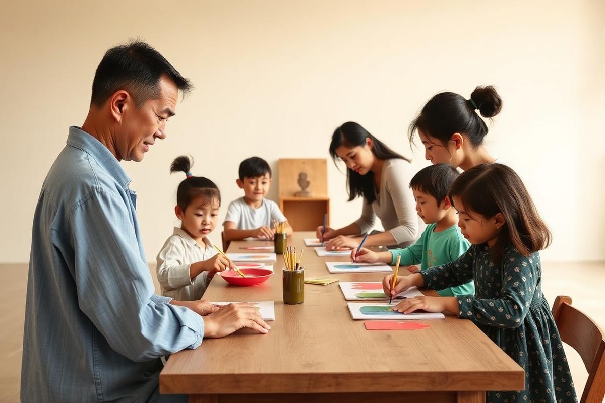 Bé tham gia workshop sáng tạo